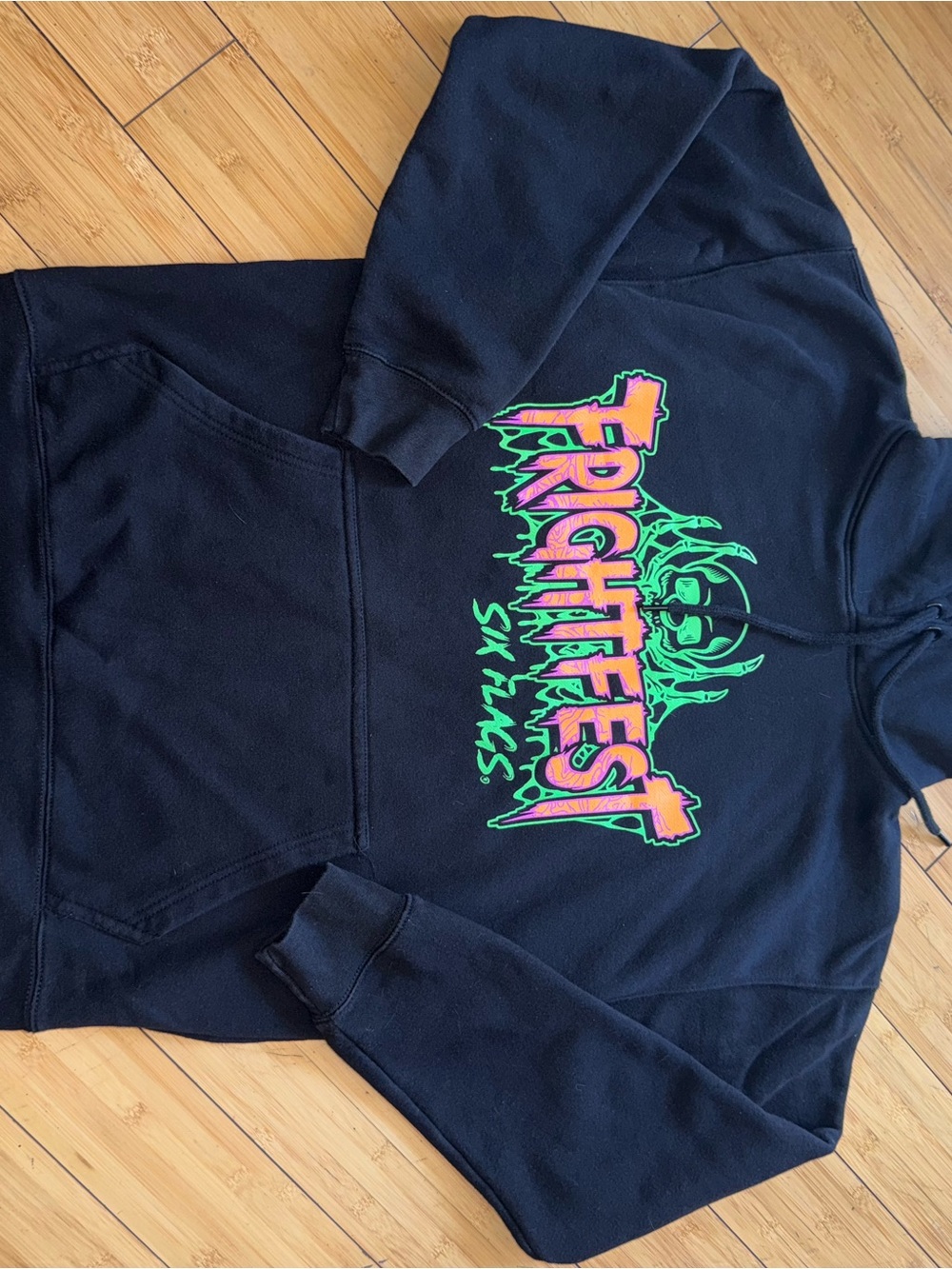 FRIGHTFEST Skull Graphic Black Hoodie - Unbranded